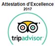 Attestation d'Excellence de Tripadvisor