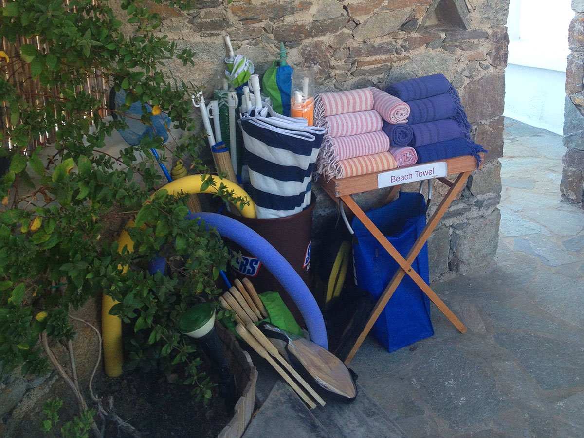 Facilities of Maroussa's apartments at Serifos